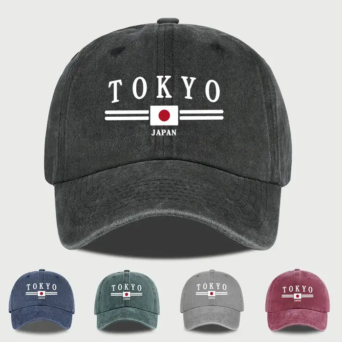 Casquette de baseball imprimée « TOKYO JAPAN »