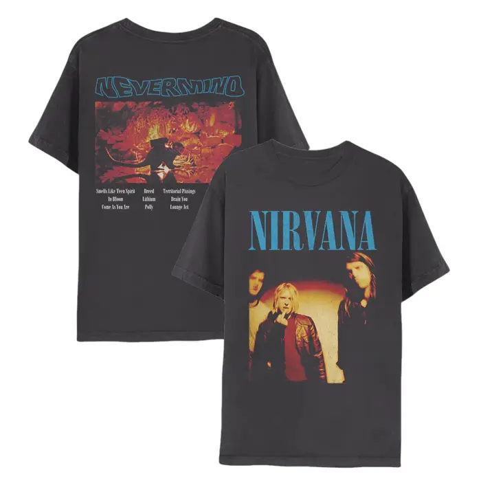 T-shirt délavé Nirvana Rock Band pour hommes et femmes, vêtements gothiques d'été, mode décontractée