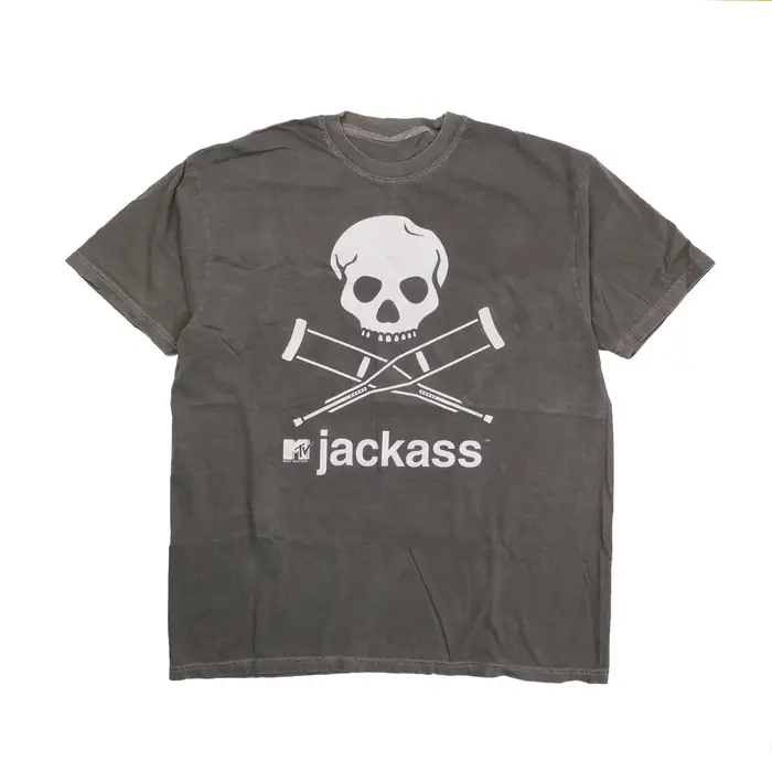 T-shirt Jackass à manches courtes pour hommes, unisexe, pour l'été, toutes saisons, noir, décontract