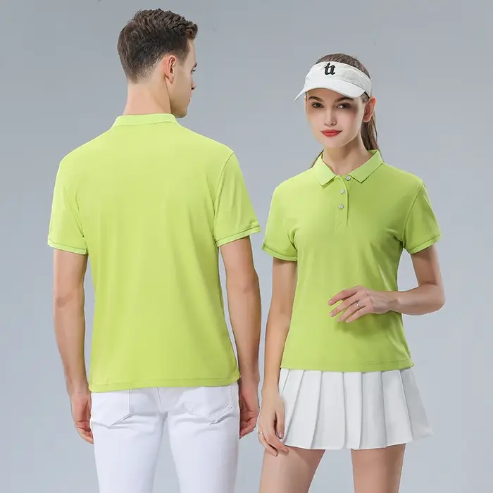 Polo personnalisé en soie glacée pour hommes et femmes