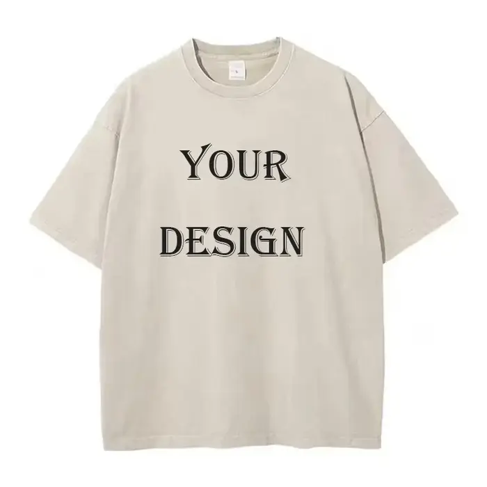 T-shirt unisexe 100% coton lavé