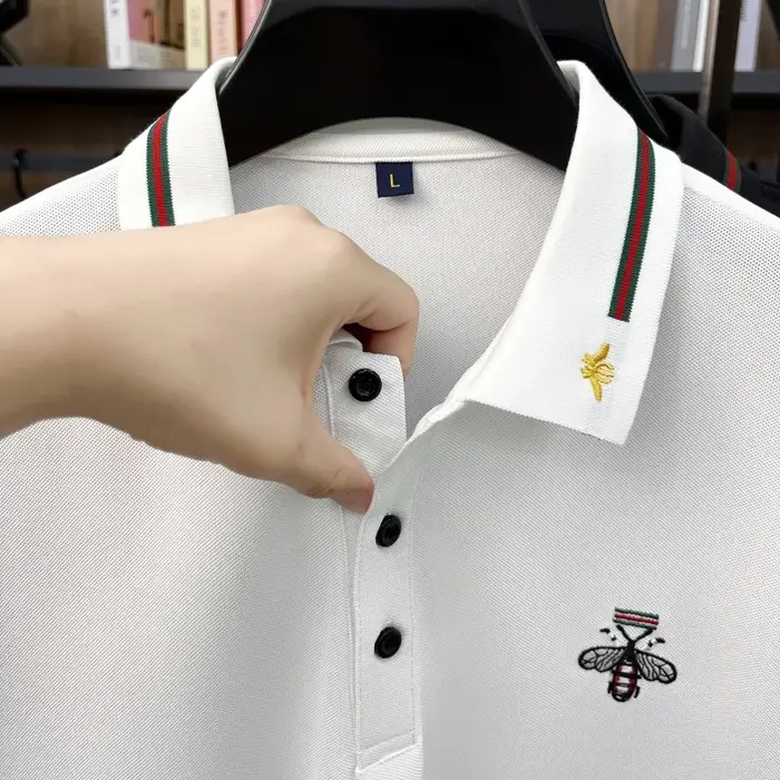 Polo homme de haute qualité à manches courtes