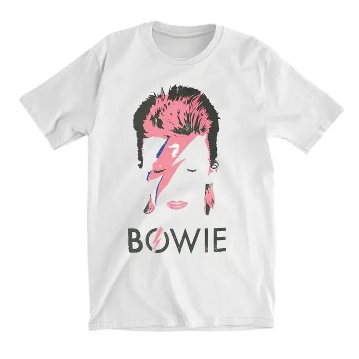 T-shirt imprimé David Bowie pour hommes et femmes