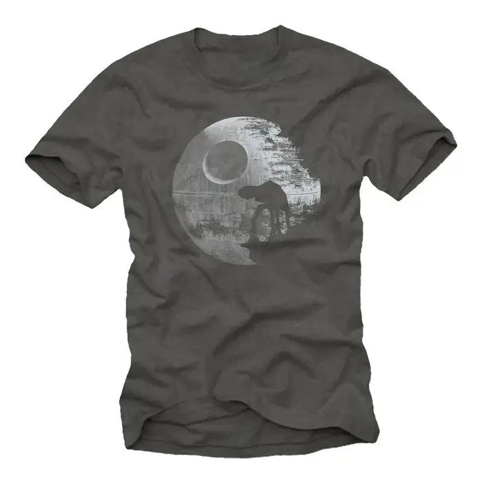 Vintage Star T-Shirt noir à l'ombre imprimé T-Shirt graphique t-shirts rétro Streetwear col rond à m
