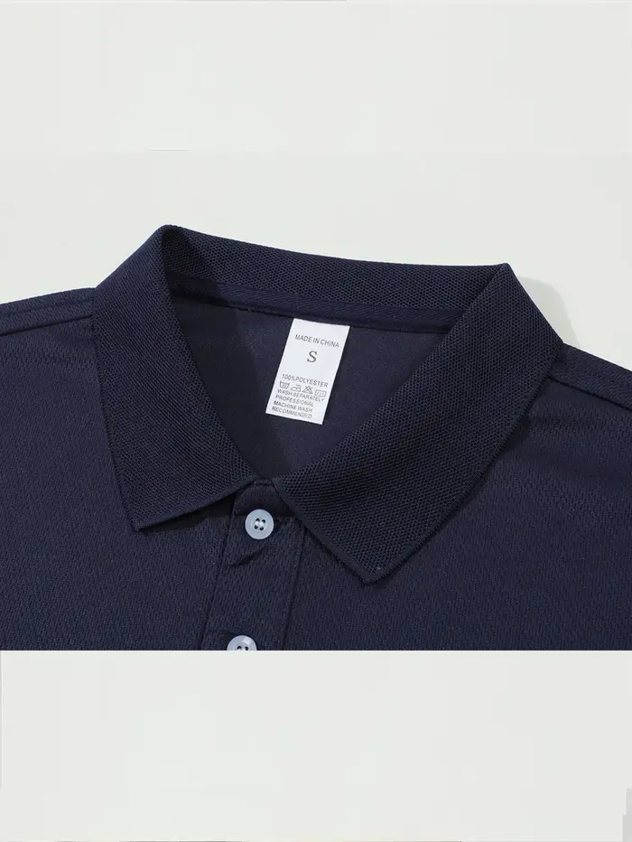 Polo respirant bleu marine pour homme