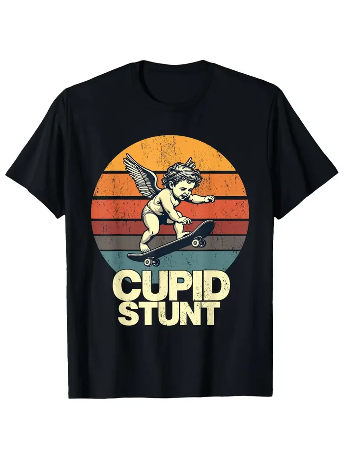 Le dernier T-shirt en pur coton pour hommes de Cupidon en 2025 est confortable de haute qualité. Il 