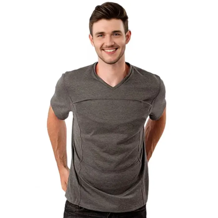 T-shirt de portage pour homme en mélange de coton