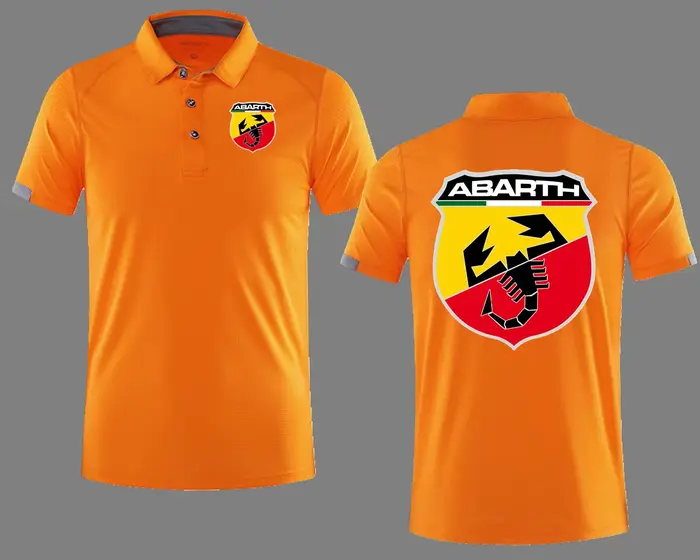 Polo Abarth Scorpion à séchage rapide pour homme, maillot de golf, respirant, pour le sport et les groupes d'entreprise 00BB