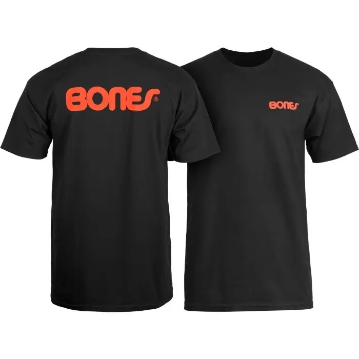 2026 Bones ®   T-shirt Bearings Swiss Text, style skate, idéal pour les sorties quotidiennes, luxe h