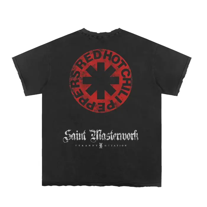 RED HOT CHILI PEPPERS RHCP T-shirt SAINT lavé pour hommes et femmes