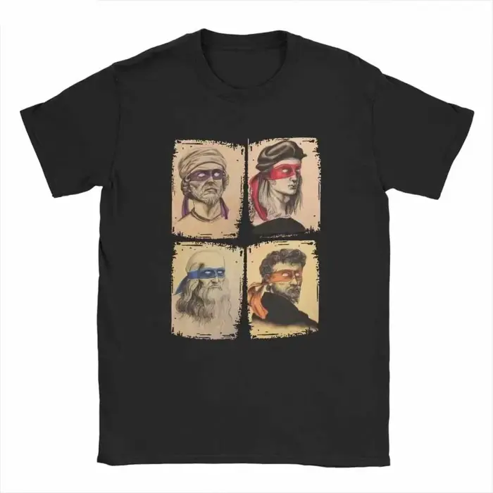 Science tortues T-Shirt hommes Mutant Ninja à manches courtes Humor