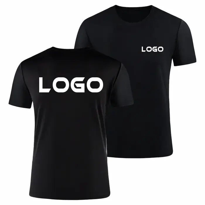 T-shirt à col rond avec logo au design gratuit pour hommes et femmes