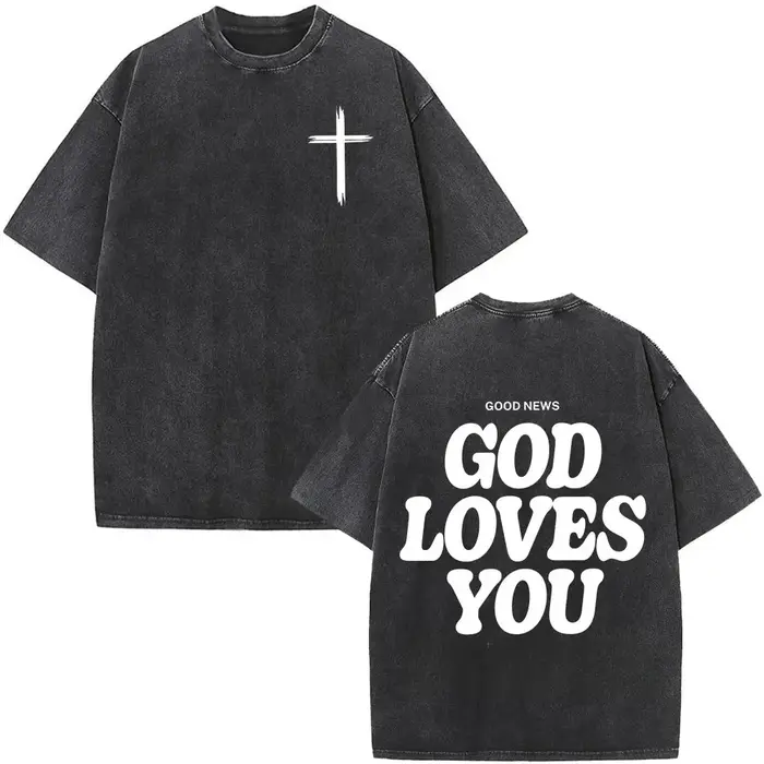 T-shirt « Faith Over Fear » avec verset biblique pour hommes et femmes