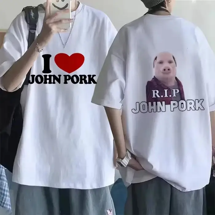 T-shirt Amusant « John Pork Appelle