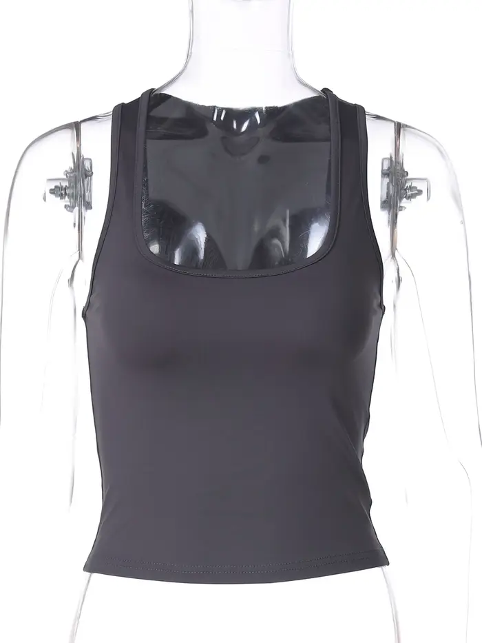 Hugcitar 2025 été bretelles solides Sexy mince culture débardeur femmes décontracté Y2K vêtements Streetwear fête Sport Festivak vente en gros