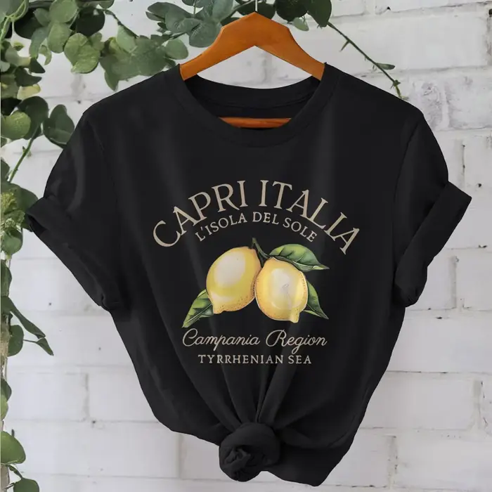 T-shirt imprimé citron, haut décontracté à manches courtes et col rond pour l'été et le printemps, vêtements pour femmes