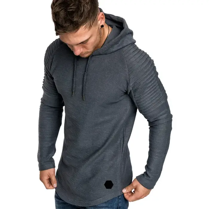 MRMT 2026 Nouveaux Sweats à Capuche Homme à Manches Longues Raglan avec Franges et Plis – Pulls et Sweatshirts