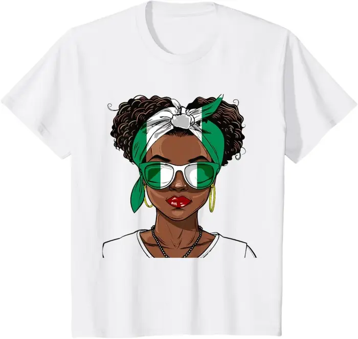 Tenue drapeau du Nigeria pour femme, uniforme Souvenirs, T-Shirt nigérian d'été pour homme, col rond, manches courtes, unisexe, hauts amples en coton