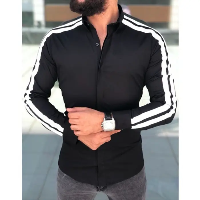 Chemise Slim Fit à manches longues pour hommes
