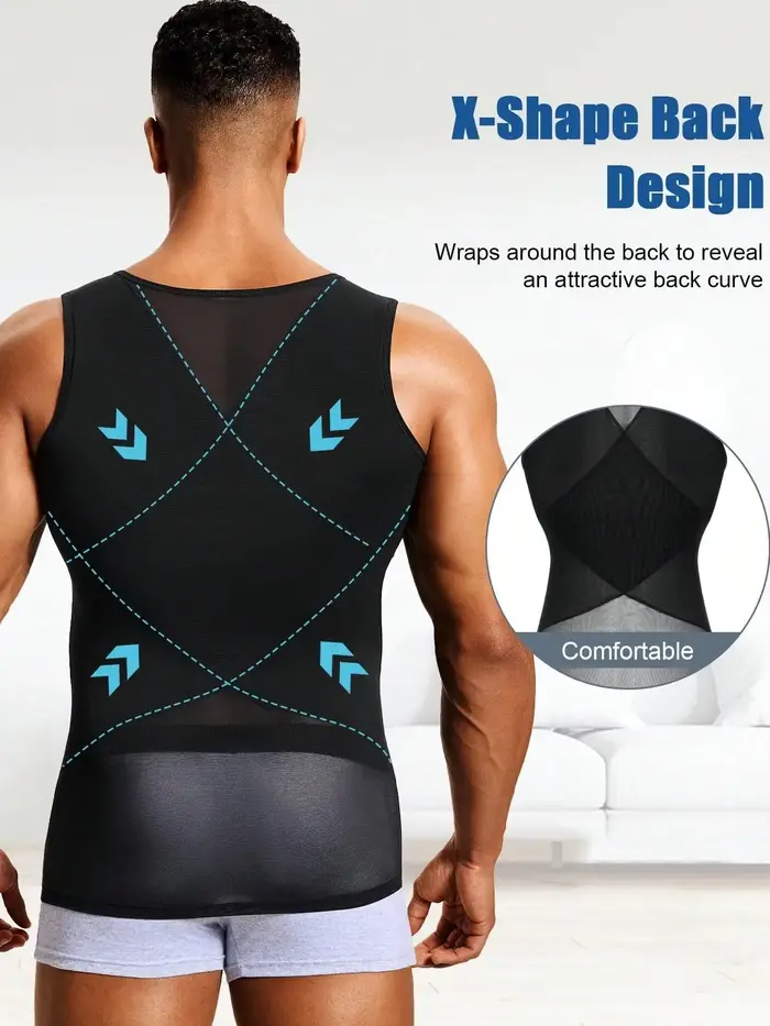 Débardeur de compression pour hommes en maille