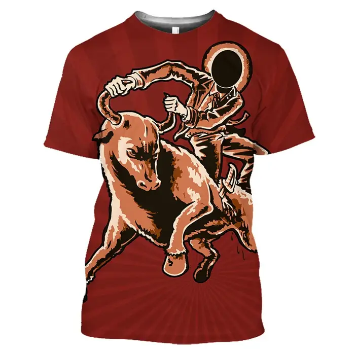 T-shirt graphique taureau d'Espagne pour hommes et femmes