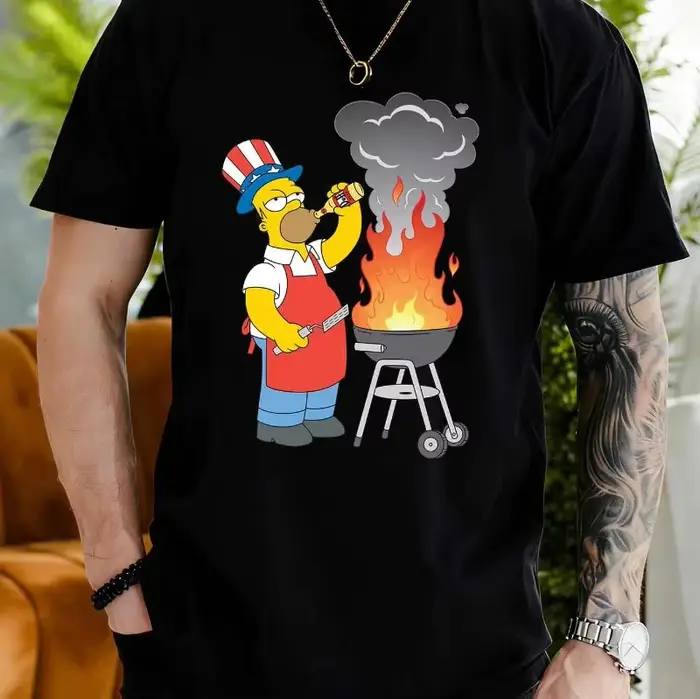 Nouveau T-shirt décontracté à manches courtes pour homme