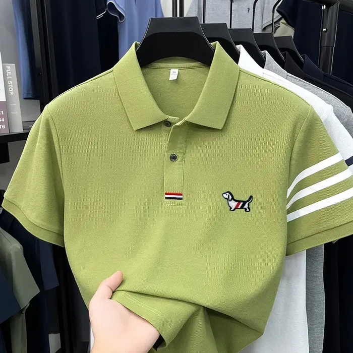 Polo de luxe pour homme à manches courtes de haute qualité
