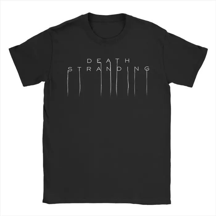 T-shirt avec Logo Death Stranding pour hommes, 100% coton, nouveauté, col rond, vêtements à manches 