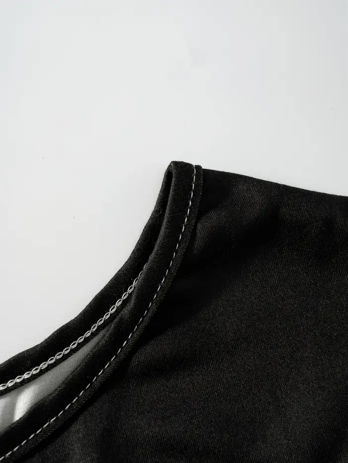 Robe élégante à imprimé abstrait à manches longues pour femme, tenue de vacances printemps-automne, tenue de bureau décontractée, robe mi-longue fluide à coupe trapèze