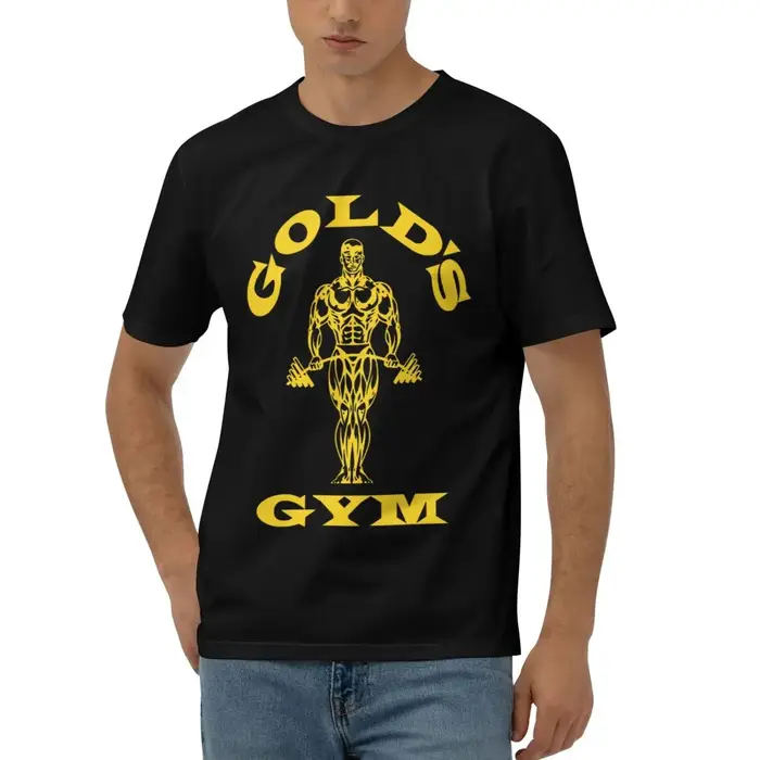 Casual Golds Gym hommes t-shirts mode à manches courtes col rond t-shirts hort manches T-Shirt