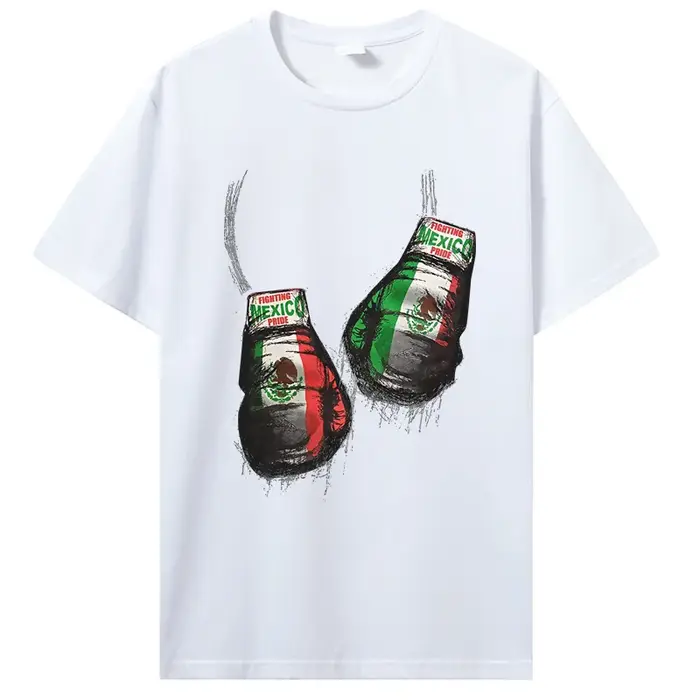 T-shirt de boxeur en coton à manches courtes pour hommes
