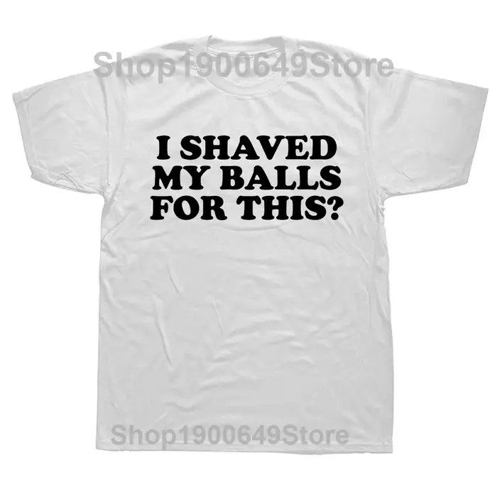 T-shirt imprimé I Shaved My Ikfor This Funny pour hommes