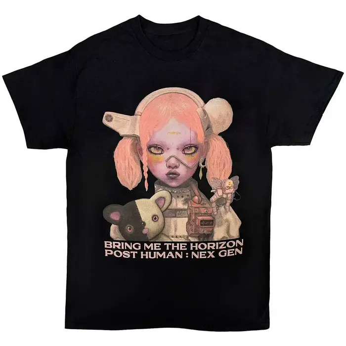 T-Shirt Nun Bring Me The Horizon en coton pour hommes et femmes