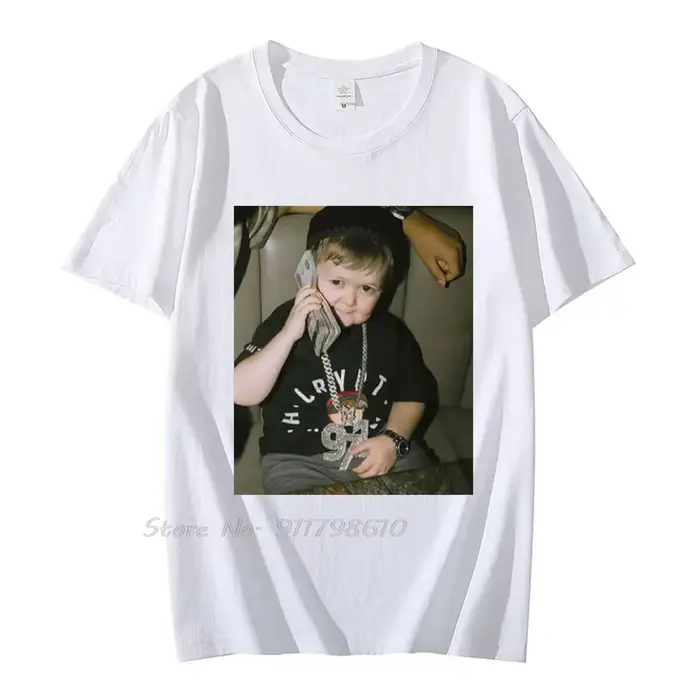 T-shirt surdimensionné été nouveau coton T-shirt porter Hasbulla Fighter Mini passe-temps décontract