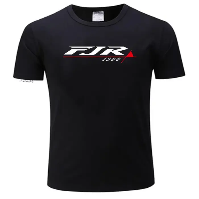 Hommes noir T-SHIRT japon motos FJR 1300 moto T-SHIRT FJR1300 T-SHIRT été homme coton T-SHIRT