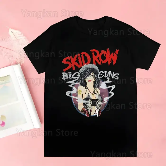 Skid Row été hauts T-shirt femmes T-shirt nouveau T-shirt graphique T-shirt mignon femmes T-shirt fe