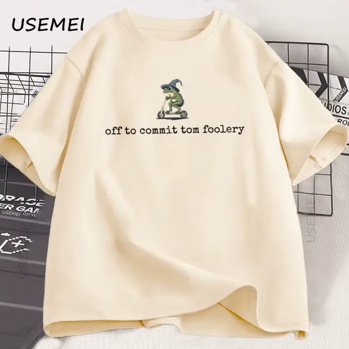 Off To Commit Tom Foolery Frog T-Shirt drôle Weirdcore Meme