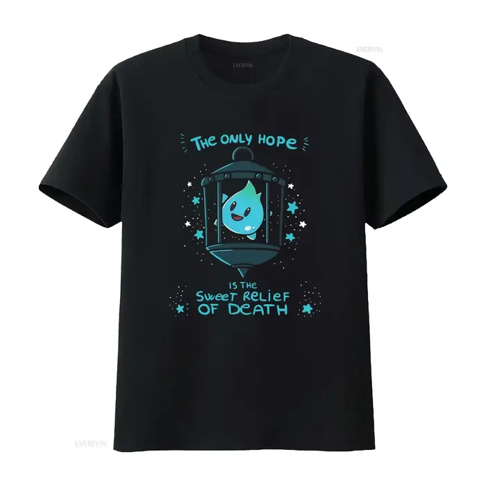 T-shirt Lumalee The Only Hope Is Sweet Relief Of Death Design Luna Star Print Unique vintage Washed homme Stretched