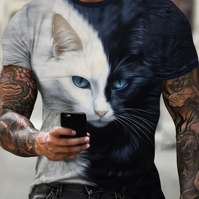 T-shirt manches courtes col rond pour homme