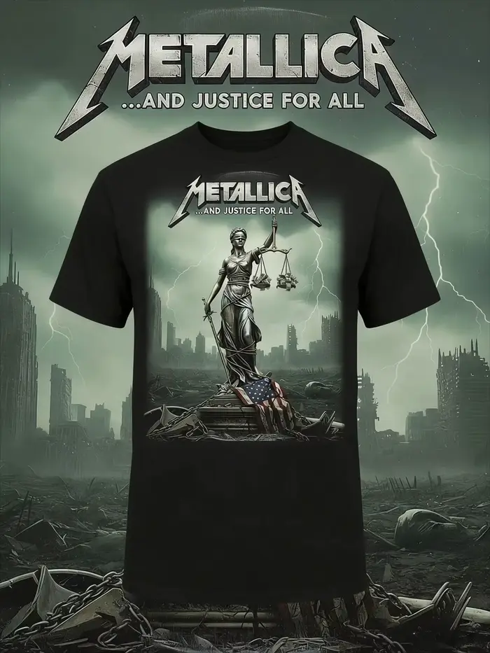 T-shirt Metallica Band 100% coton
