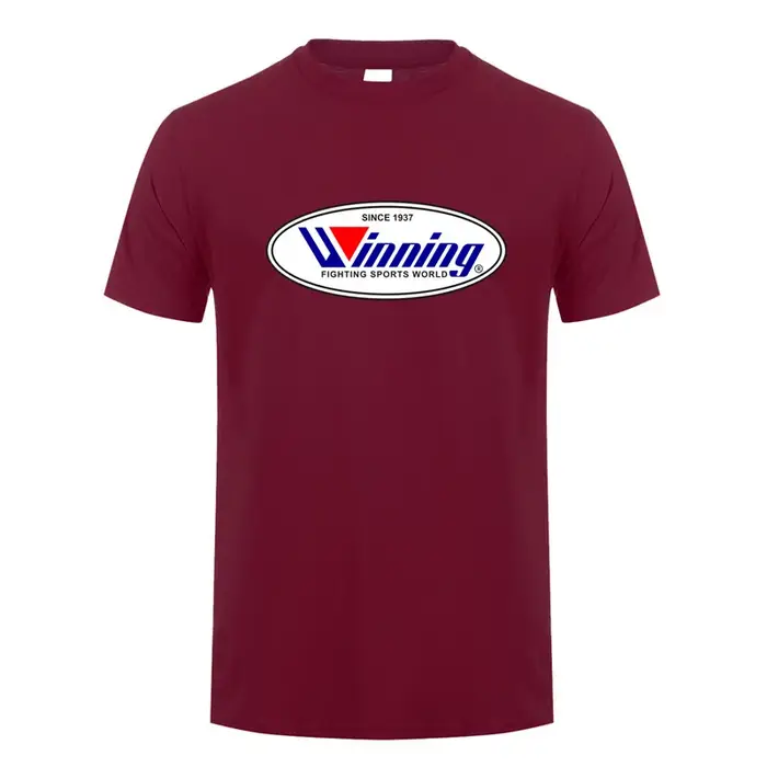 Gagner boxe t-shirt été hommes coton à manches courtes T-shirts gagnant
