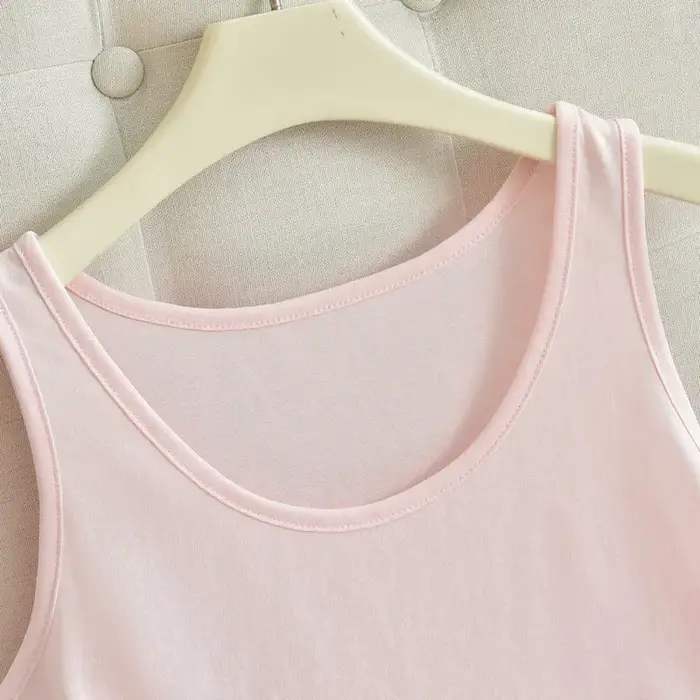 Débardeur Simple en coton et lin pour femmes