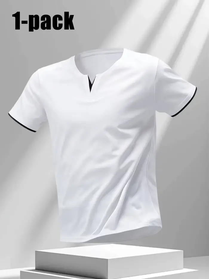 T-shirt pour homme à col en V