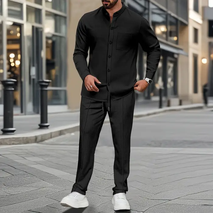Chemise gaufrée pour homme