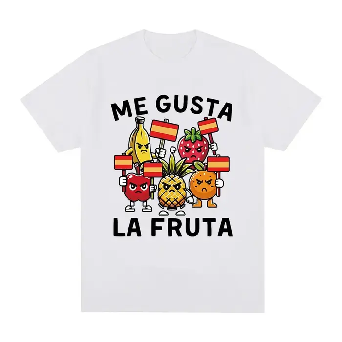 Me Gusta La Fruta T-shirt drôle j'aime les Fruits espagnol Meme imprimé T-shirts femmes T-shirts occ