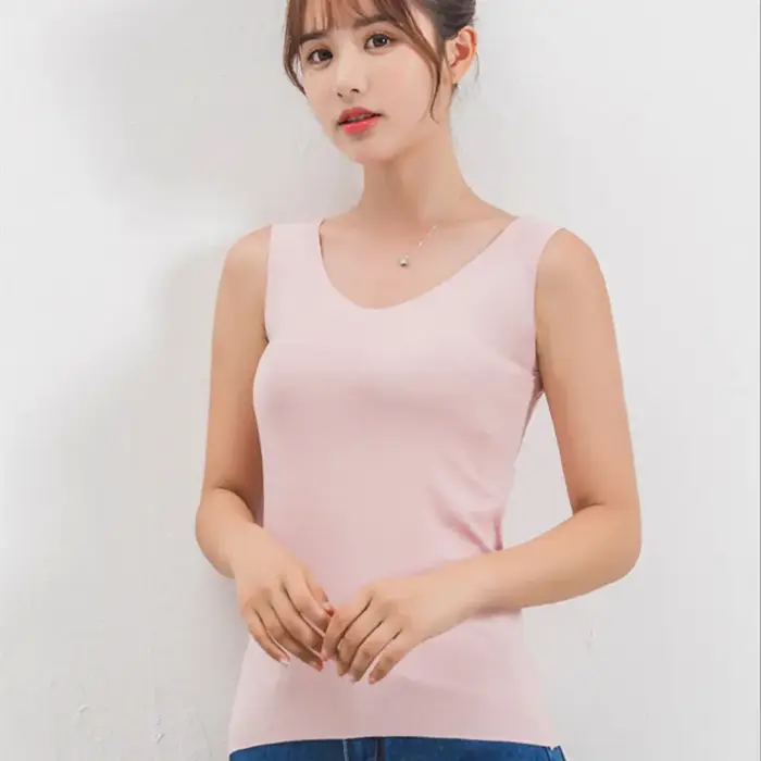 Haut en fibre de viscose sans couture pour femme