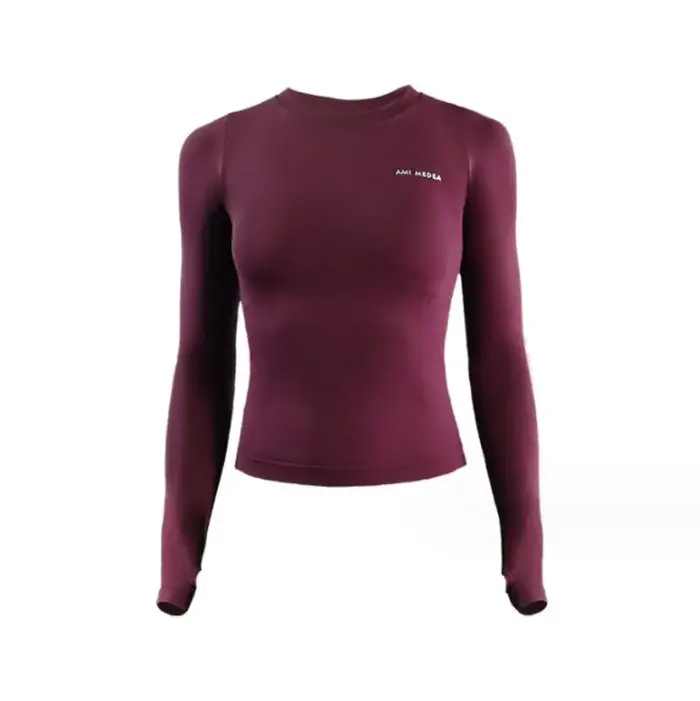 Manches longues Chemises De Yoga Sport Top Fitness Vêtements Porter pour Femmes Gym Femme Jersey Mujer Course