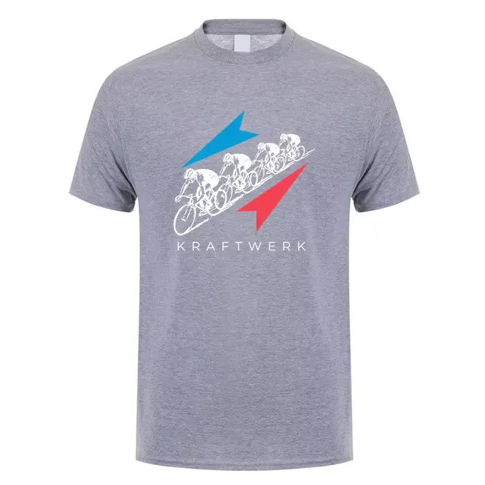 Kraftwerk T Shirt Hommes Manches Courtes Coton Économie Été Mans Cool Y-Streetwear DZ-054