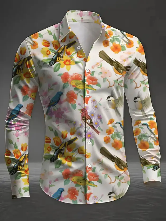 Chemise à manches longues pour hommes