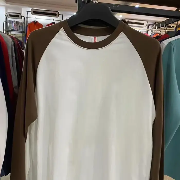 T-shirt Raglan manches longues coton t-shirts hommes femmes vêtements mode pulls décontractés automne hiver chemises